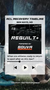 Dr Ben Mayo discusses ACL surgery and rehab with Jake Souva of Souva PT and Performance